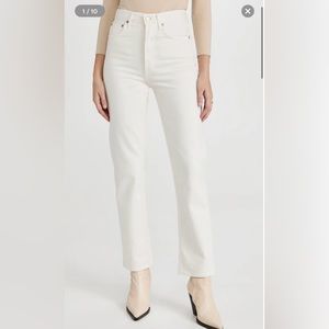 Agolde 90s Pinch Waist High Rise Straight - size 31. Color “Drum”